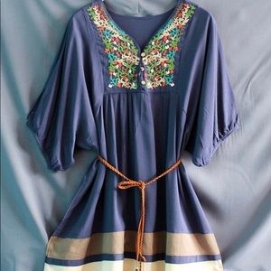 Exquisitely embroidered plus size top!